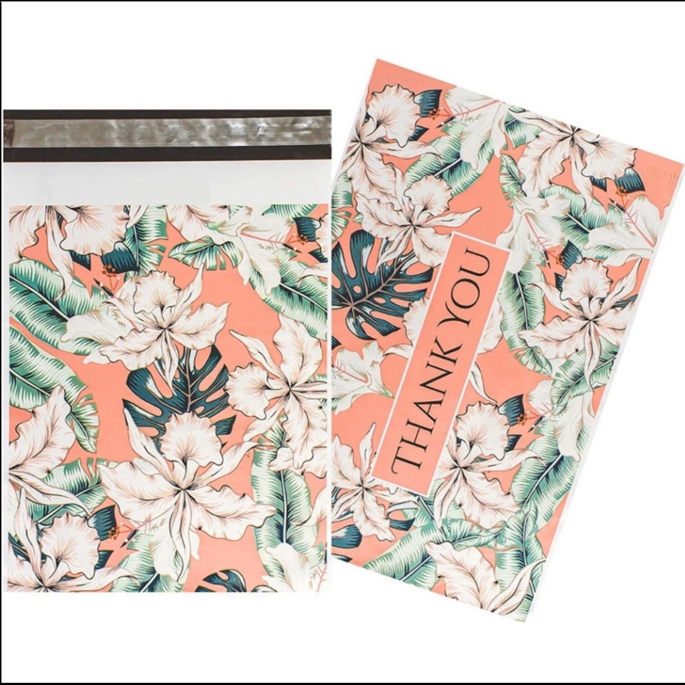 NEW Posh Packages "Thank you!" Gift Wrap Shipping Supplies Set ~ Tropical 4 Item - Picture 8 of 9